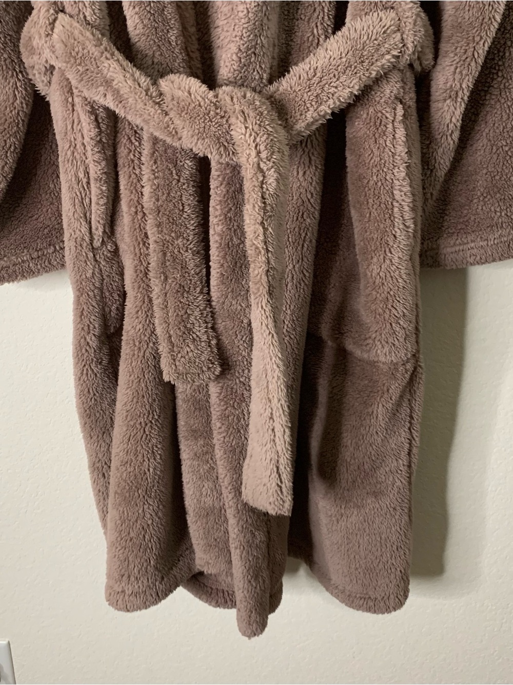 UGG Mens brown Beckett belted hooded robe M/L - Picture 3 of 11